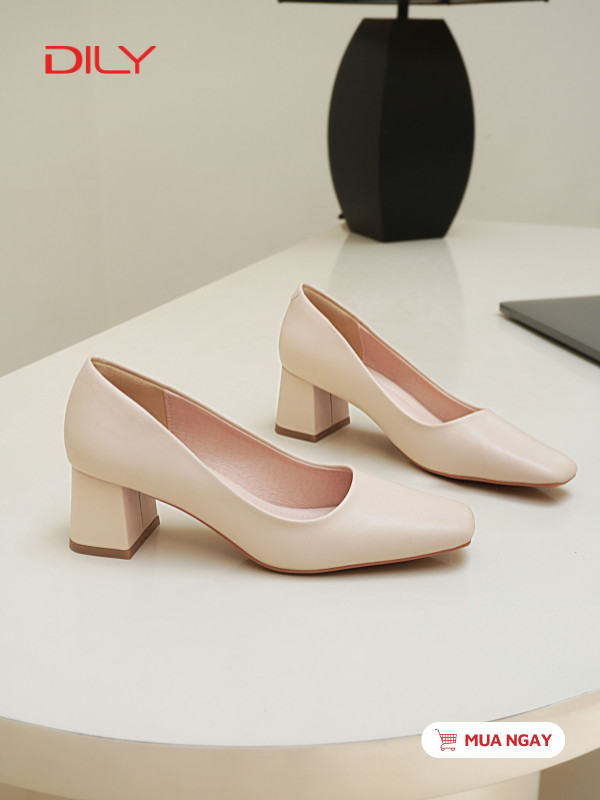 Giày đi làm mũi vuông cơ bản AA0388 - DILY
