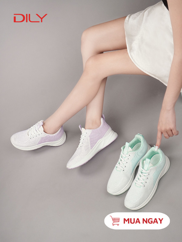 Giày sneaker vải, đế cao su êm chân AG0040 - DILY