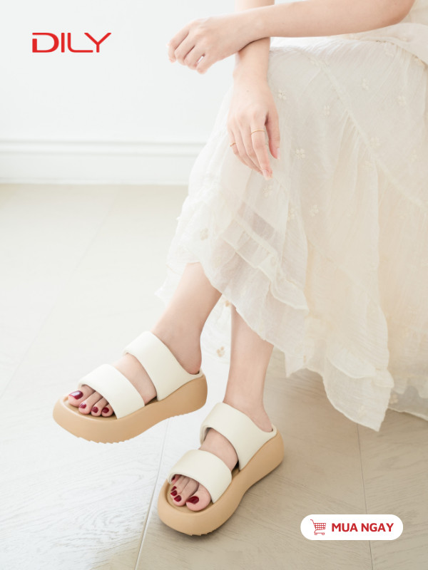 Dép bánh mì quai ngang trẻ trung AG0161 - DILY