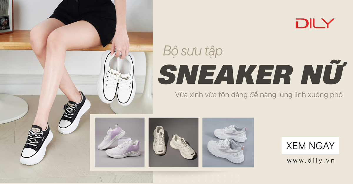 5 mẫu sneaker nữ trẻ trung cho chị em tự tin sải bước xuống phố