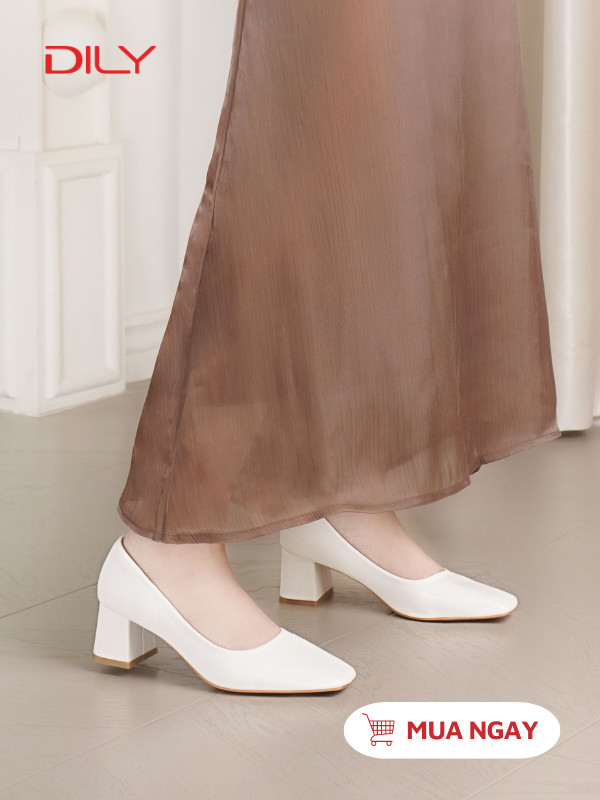 Giày cao gót công sở mũi vuông trang nhã AA0388 - DILY