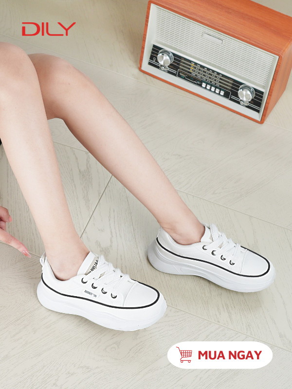 Giày sneaker thiết kế tôn chân, đế độn tôn dáng cao 5cm AG0140 - DILY