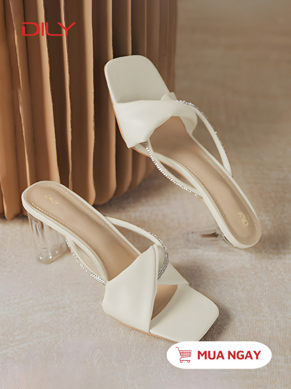 Guốc nữ quai chéo nơ cách điệu thời trang AA0393 - DILY