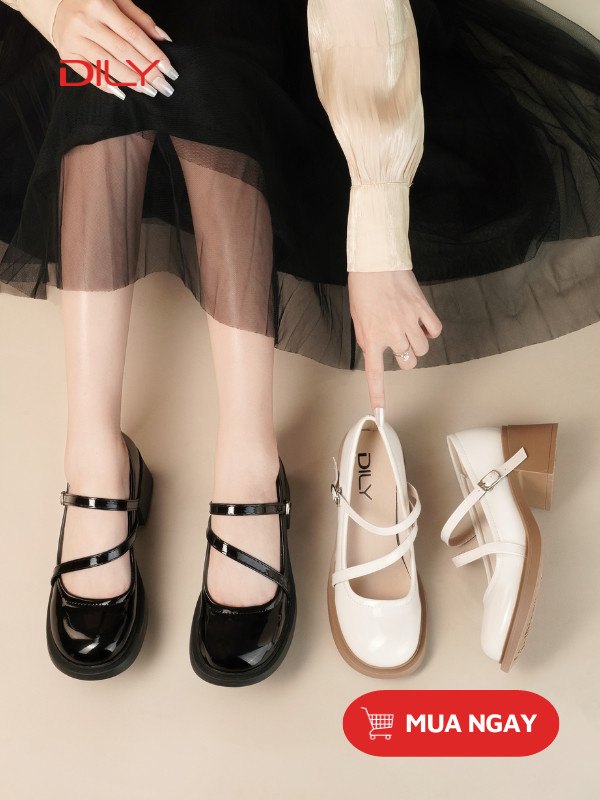 Giày Mary Jane mũi tròn hot trend 2023 AG0128 - DILY