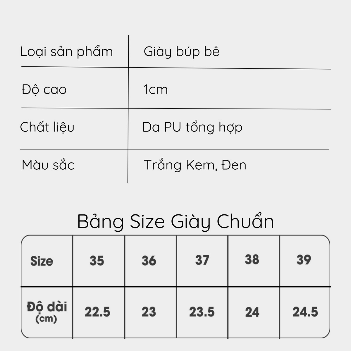 Giày Búp Bê AA0434