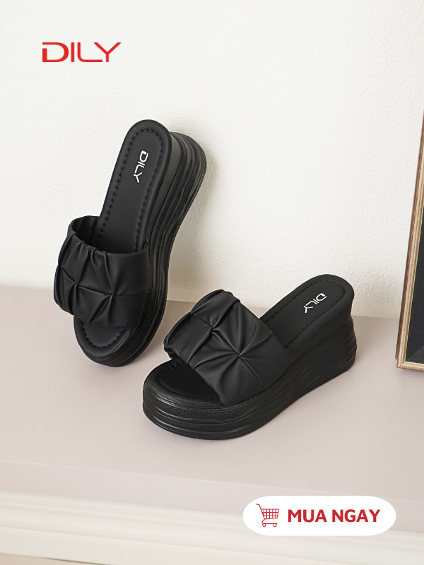 Dép đế xuồng tôn dáng, quai nhún trẻ trung AG0159 - DILY