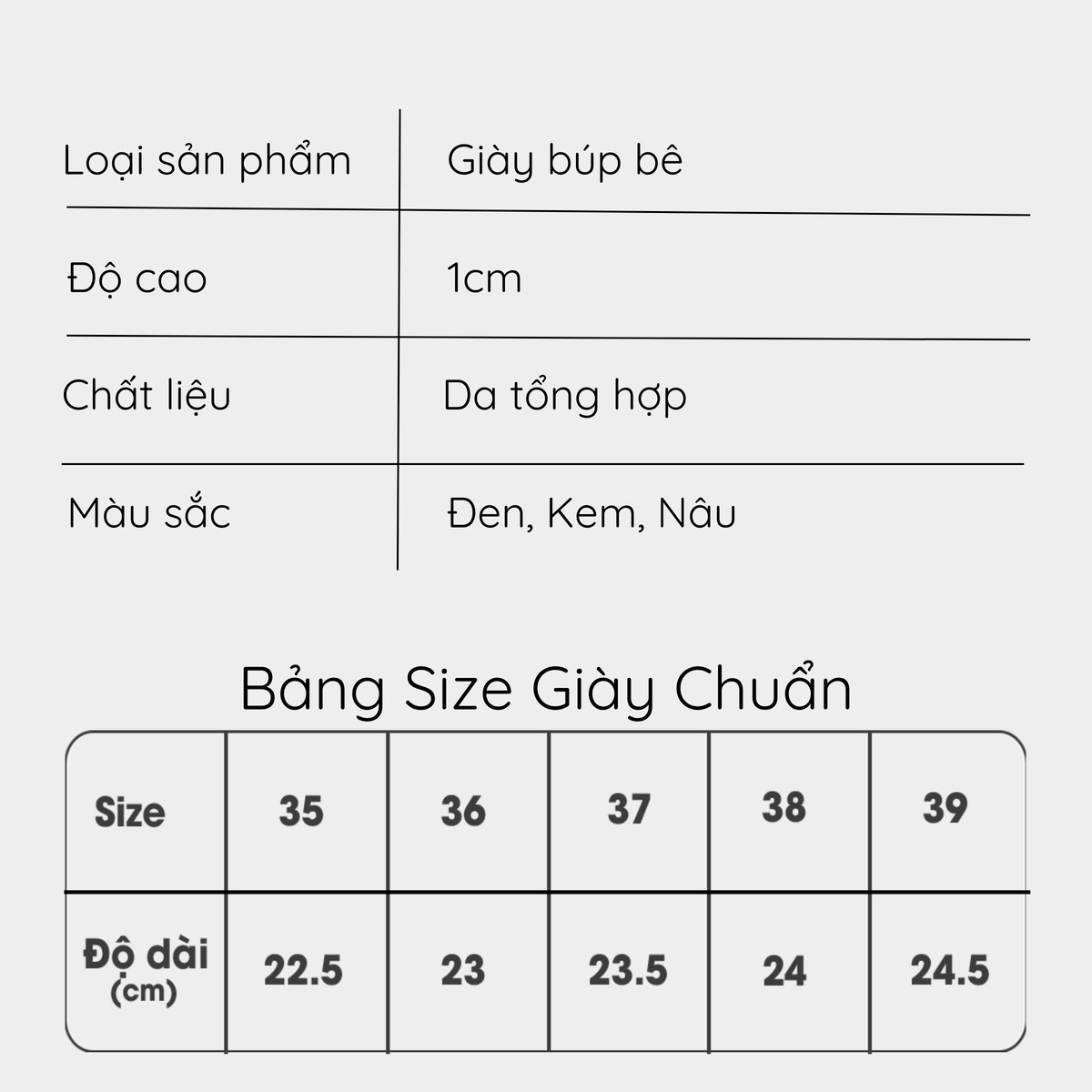 Giày Búp Bê DL0569