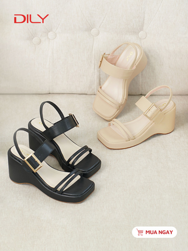 Sandal đế xuồng quai mảnh tôn chân trẻ trung AA0471 - DILY