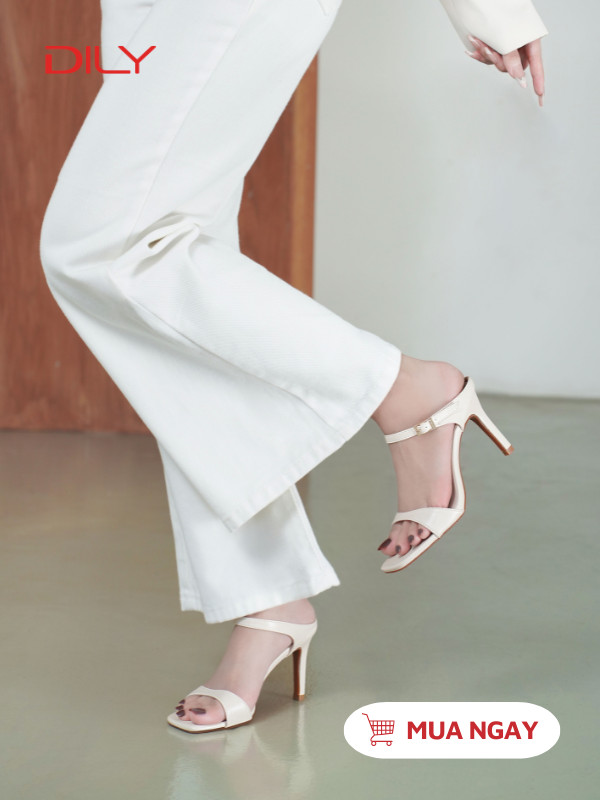 Guốc mũi vuông quai mảnh thanh lịch AA0420 - DILY