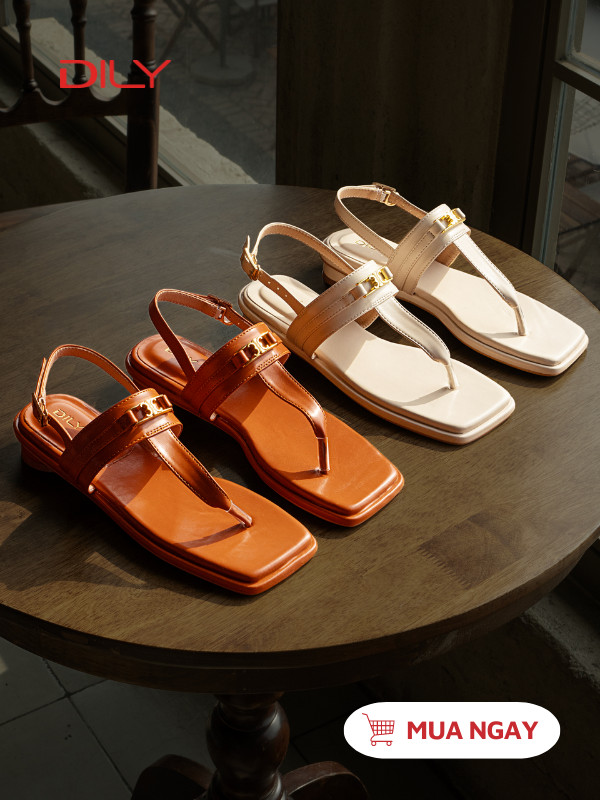 Sandal mùa hè thiết kế xỏ ngón hot trend DL0517 - DILY