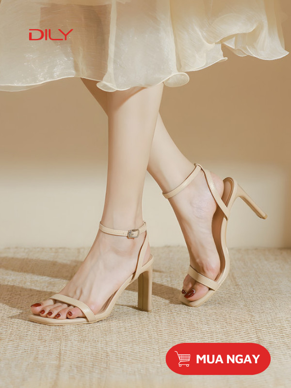 Sandal cao gót nữ quai mảnh thanh lịch AA0390 - DILY