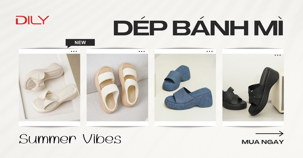 6 mẫu dép bánh mì tôn dáng, hợp trend cho nàng xinh xắn đón hè