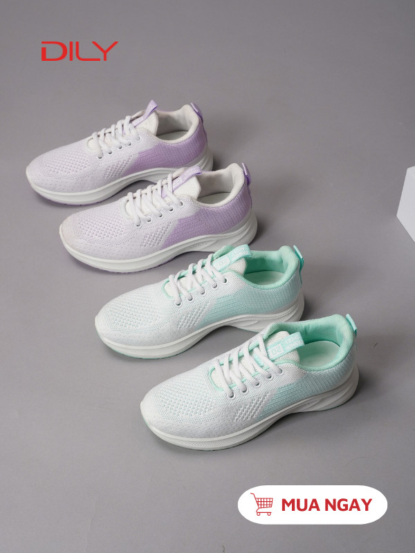 Giày thể thao nữ bằng vải thoáng khí, siêu êm AG0040 - DILY