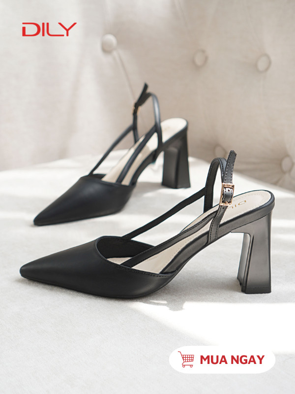 Giày cao gót mũi nhọn tôn chân sang trọng DL0551 - DILY