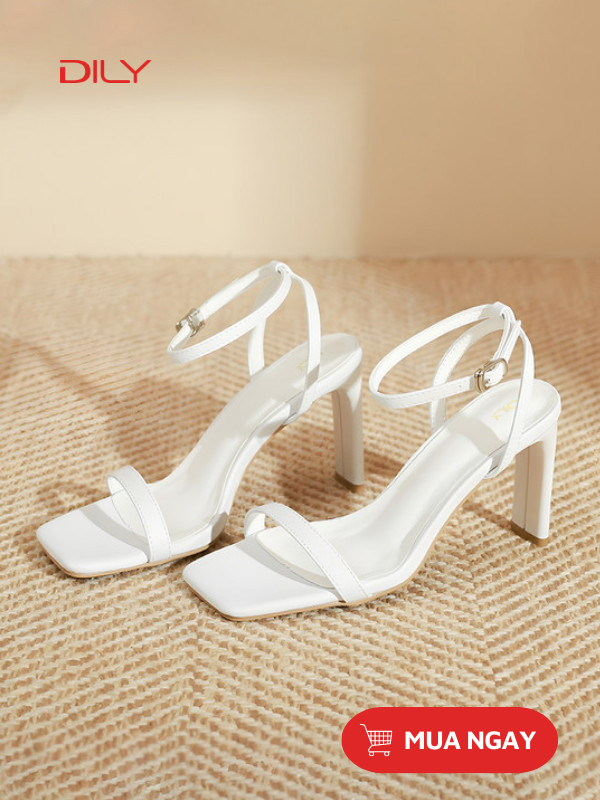 Giày xăng đan cao gót quai mảnh AA0390 - DILY