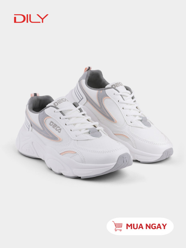 Sneaker thiết kế vải thoáng khí, đế cao su êm chân AG0035 - DILY