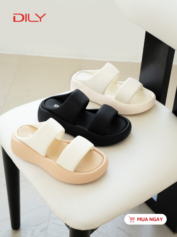 Dép bánh mì quai ngang trẻ trung AG0161 - DILY