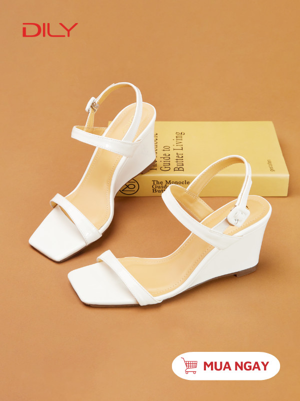 Sandal đế xuồng quai ngang mảnh thanh lịch AA0418 - DILY