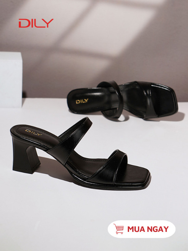 Dép guốc nữ thấp quai ngang trẻ trung AA0491 - DILY