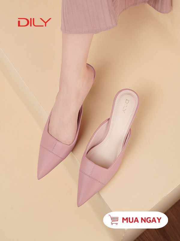 Mules mũi nhọn thiết kế thanh lịch AA0500 - DILY