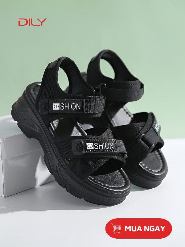 Sandal nữ đế độn quai chéo năng động AG0089 - DILY