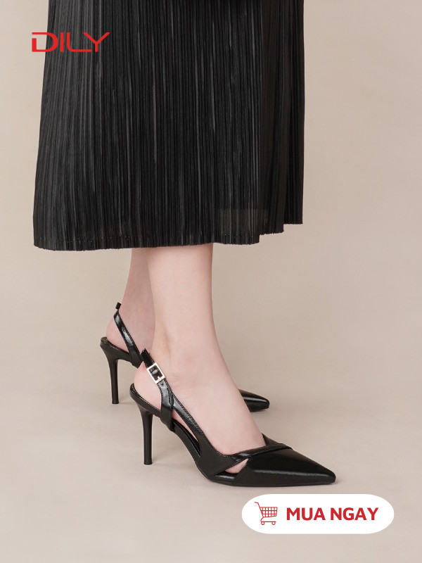 Slingback mũi nhọn thiết kế cut-out thời thượng AA0478 - DILY