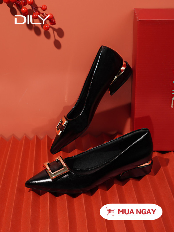 Giày búp bê mũi nhọn êm ái, tôn chân AA0489 - DILY