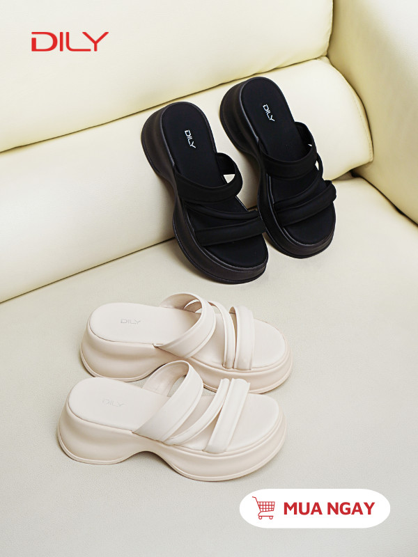 Dép bánh mì mũi tròn, quai mảnh xinh xắn AG0152 - DILY