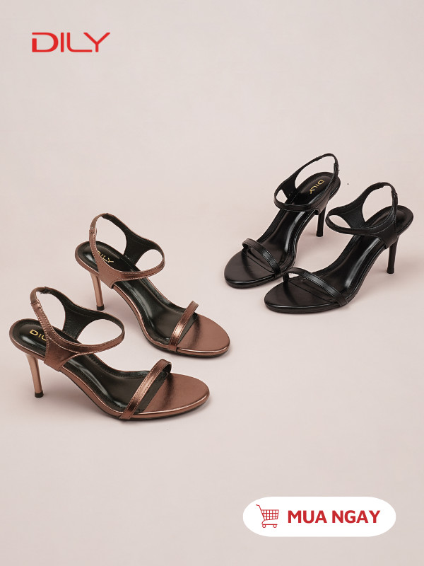 Sandal cao gót mũi tròn thời trang AA0511 - DILY