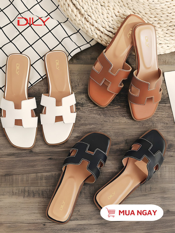 Dép bệt quai chữ H trendy AA0362 - DILY