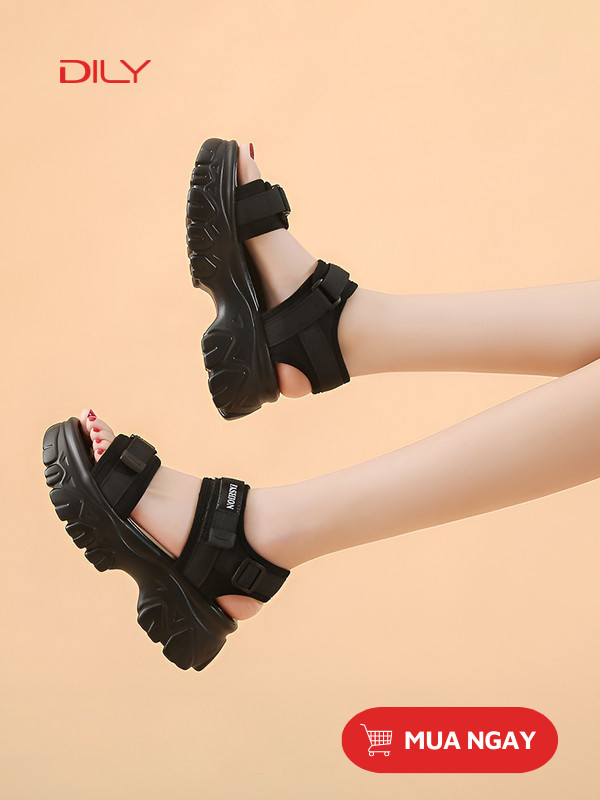 Sandal nữ đế độn quai ngang AG0086 - DILY