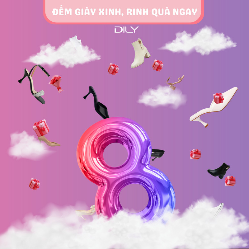 Minigame Quốc tế Phụ nữ 8 tháng 3 - Đếm giày xinh rinh quà ngay