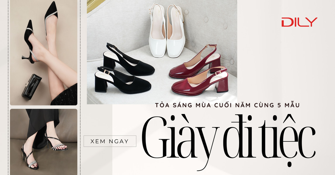 Tỏa sáng mùa lễ hội cùng những mẫu giày đi tiệc sang trọng