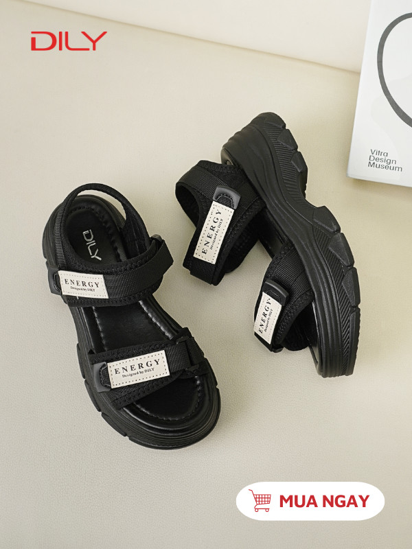 Sandal đế cao quai ngang trẻ trung AG0160 - DILY