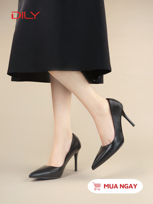 Giày cao gót mũi nhọn basic thanh lịch AA0445 - DILY