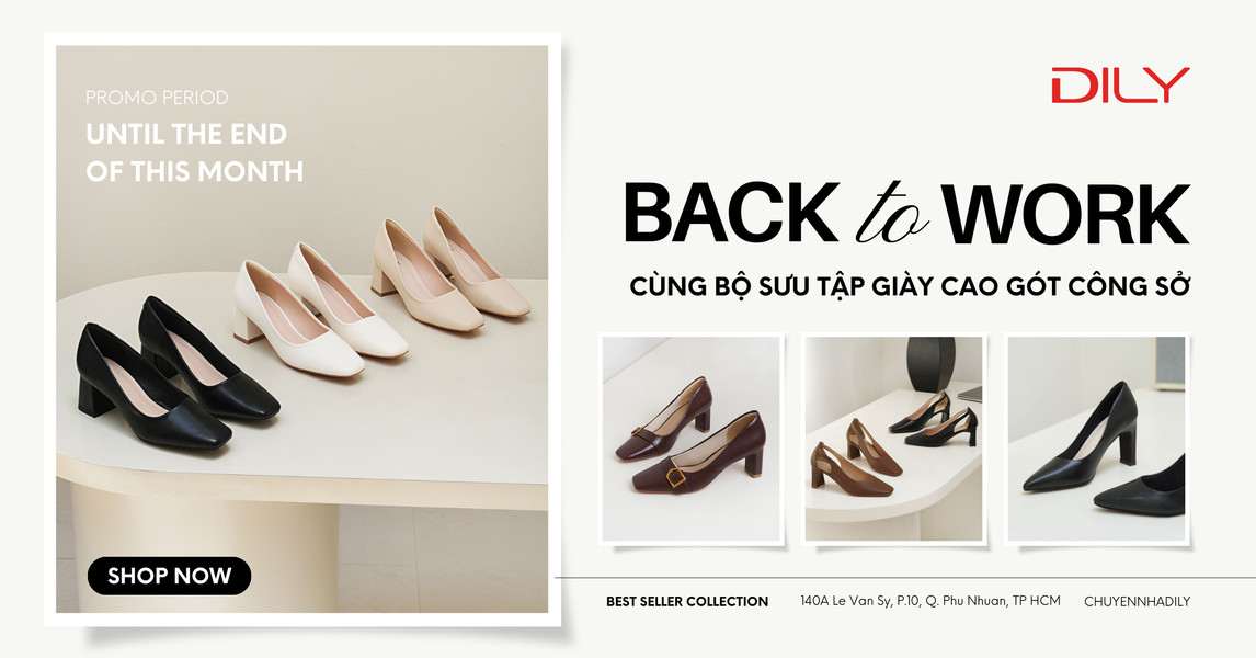 Back to Work cùng 5 mẫu giày cao gót thanh lịch cho nàng công sở từ DILY