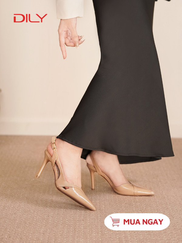 Giày cao gót slingback cut-out tôn chân AA0478 - DILY