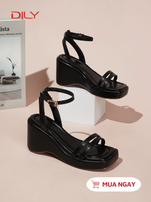 Sandal đế xuồng quai mảnh trẻ trung AA0495 - DILY