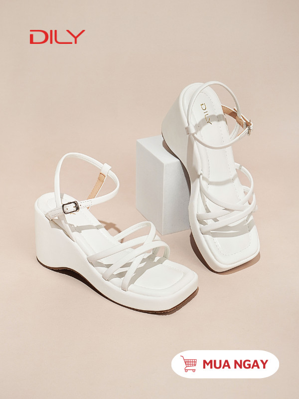 Sandal đế xuồng quai mảnh thanh lịch AA0494 - DILY