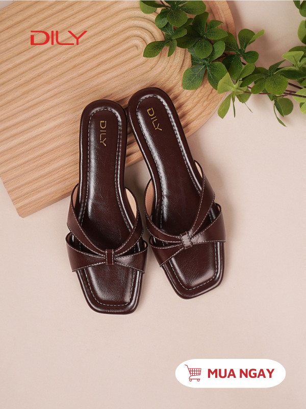 Dép đi biển quai nơ style thanh lịch cực xinh AA0508 - DILY