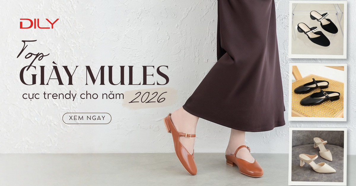 Top 8 mẫu giày mules nữ cực trendy cho năm 2026 