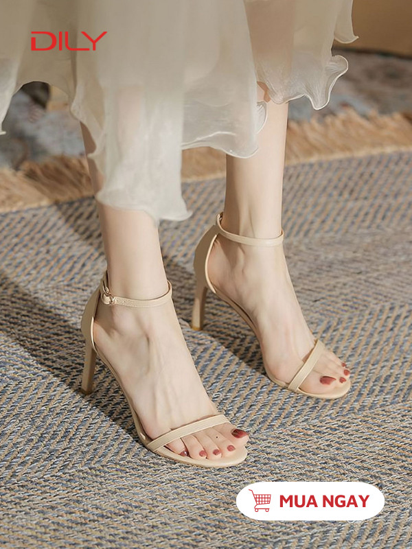 Sandal cao gót thiết kế bít hậu cổ điển AA0346 - DILY