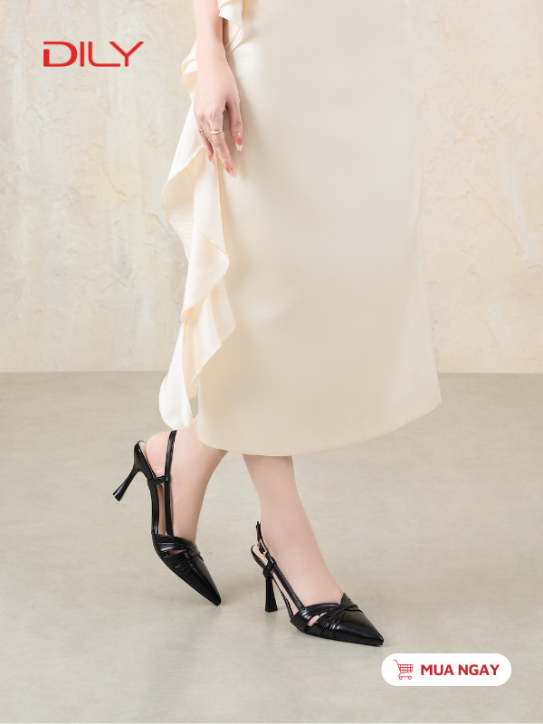 Giày cao gót slingback thiết kế cut-out sang trọng DL0689 - DILY