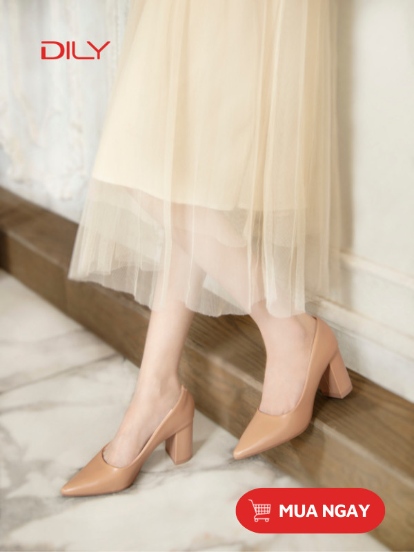Giày cao gót basic mũi nhọn thanh lịch AA0265 - DILY