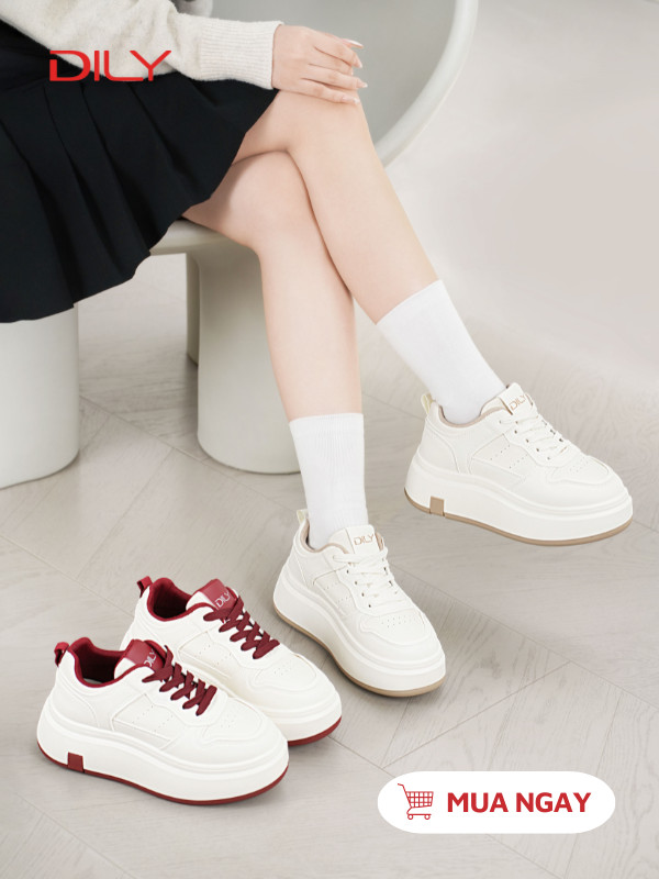 Giày sneaker đế cao tôn dáng, phối màu cực xinh AG0170 - DILY