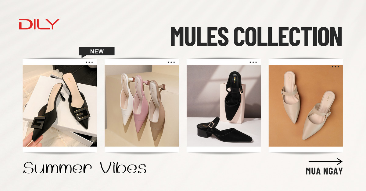 Điểm danh những mẫu giày mules nữ dẫn đầu xu hướng mùa hè