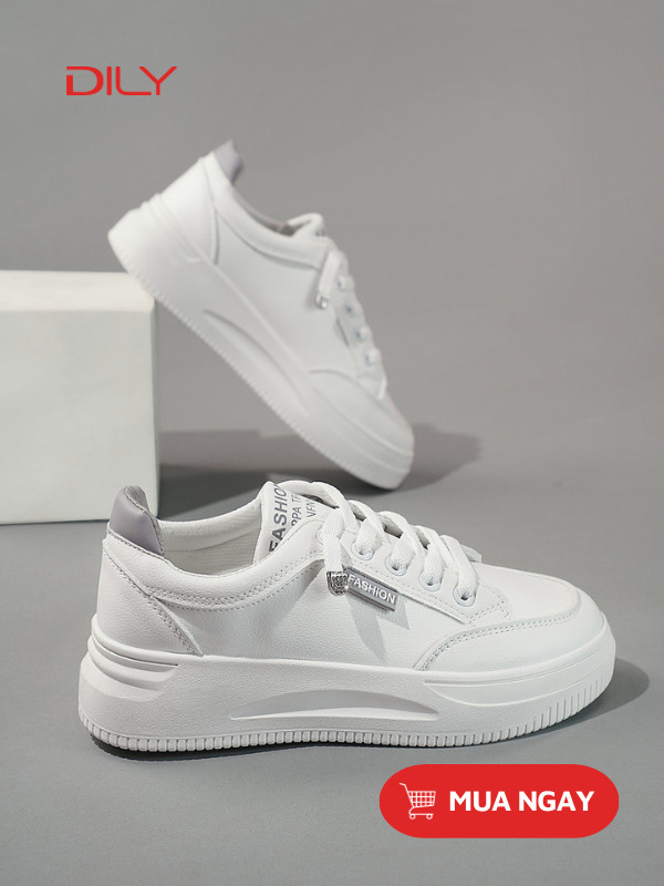 Giày sneaker trắng đế độn trẻ trung AG0142 - DILY