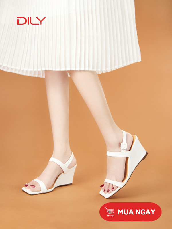 Sandal đế xuồng quai mảnh thanh lịch AA0418 - DILY