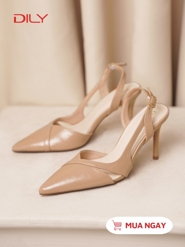 Slingback mũi nhọn thiết kế cut-out sang trọng AA0478 - DILY