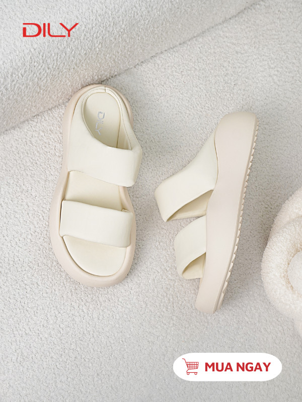 Dép bánh mì quai ngang xinh xắn AG0161 - DILY